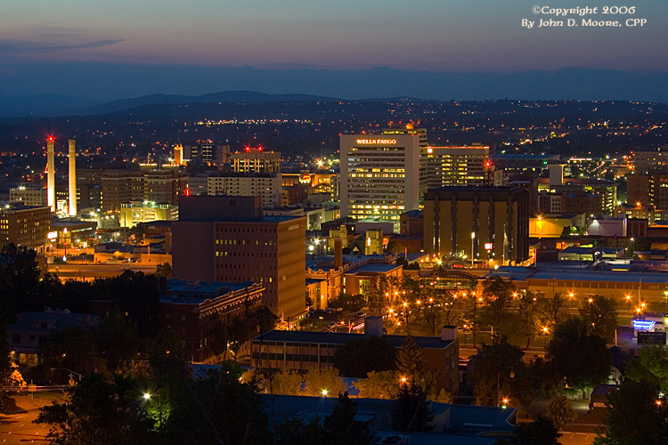 A view of downtown, Spokane, Washington. 