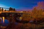 The Mission Street bridge, northeast Spokane, Washington.  
