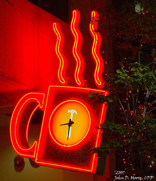 Thomas Hammer coffee shop, downtown Spokane, Washington
